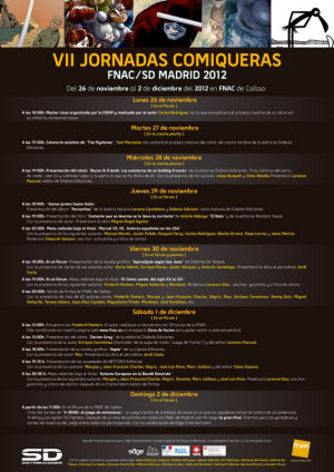 VII Jornadas Comiqueras fnac/SD Madrid 2012